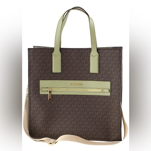 Michael Kors Kenly Large Tote Shoulder Bag (Light Sage) - Picture 8 of 9
